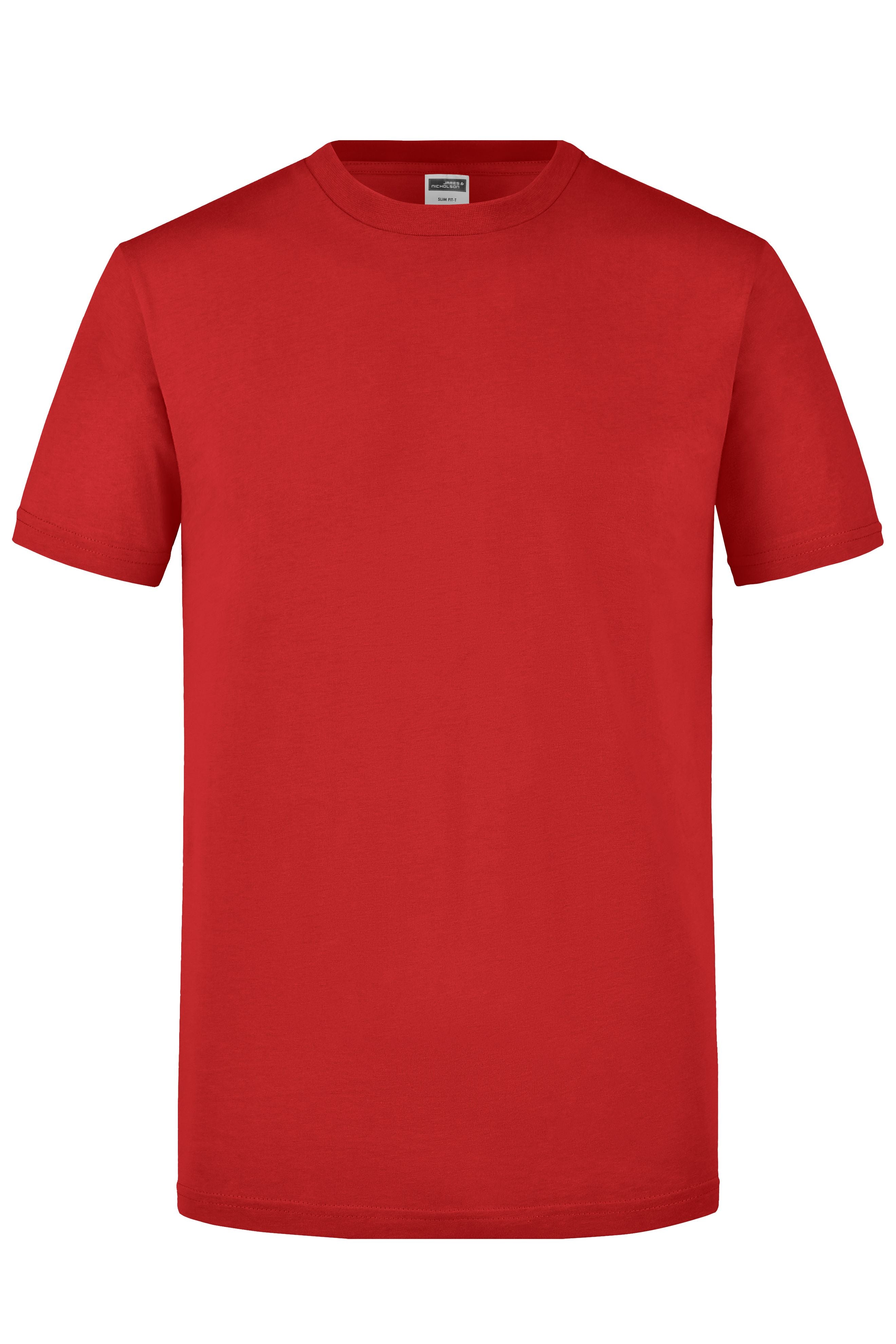 JN911 - Men's Slim Fit-T in red Größe S von Daiber