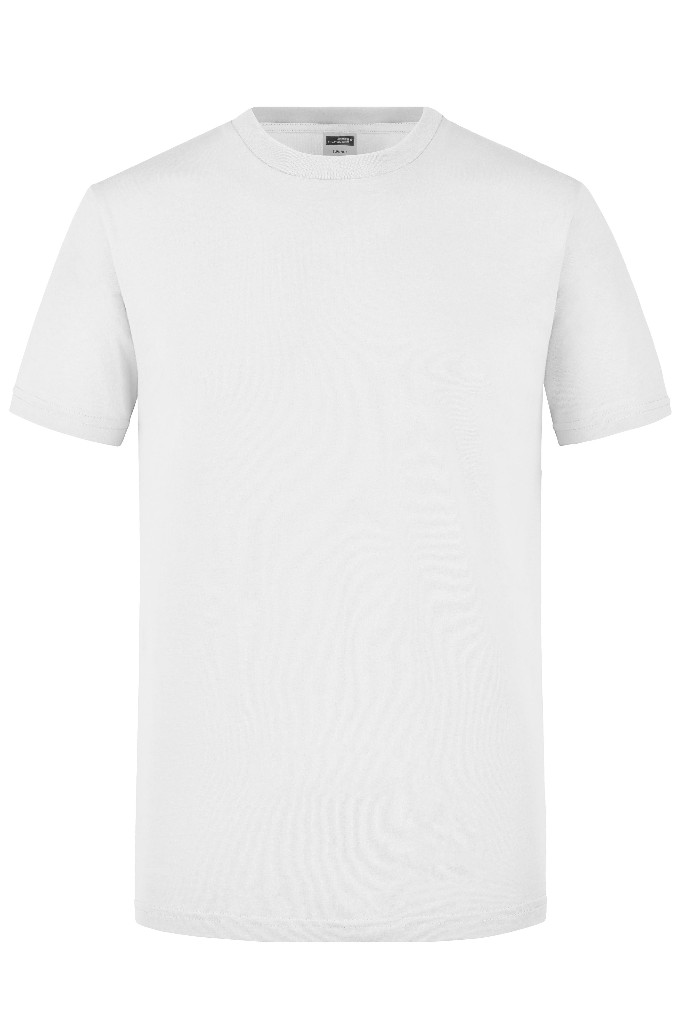 JN911 - Men's Slim Fit-T in white Größe S von Daiber