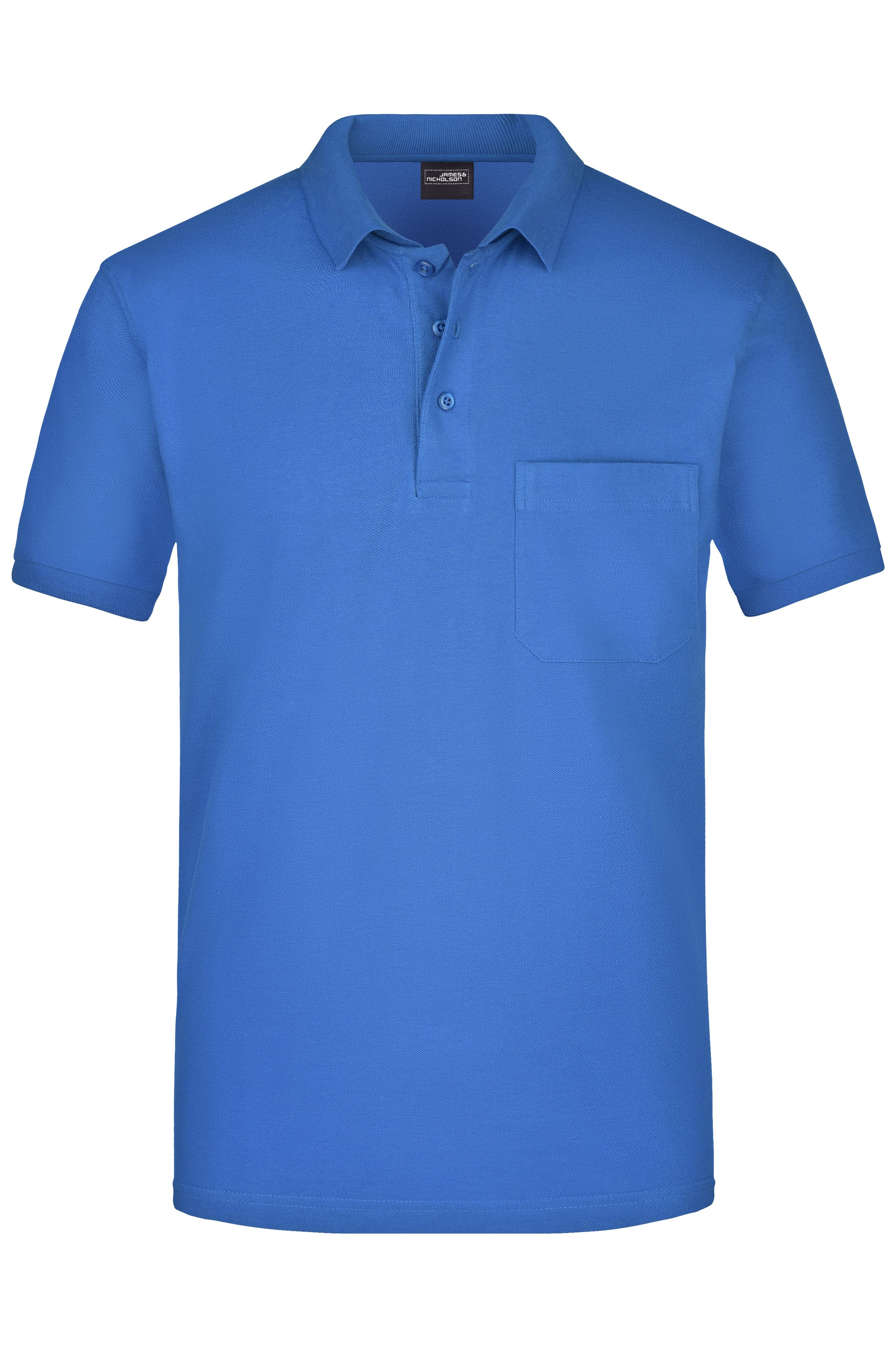 JN922 - Men's Polo Pocket in royal Größe S von Daiber