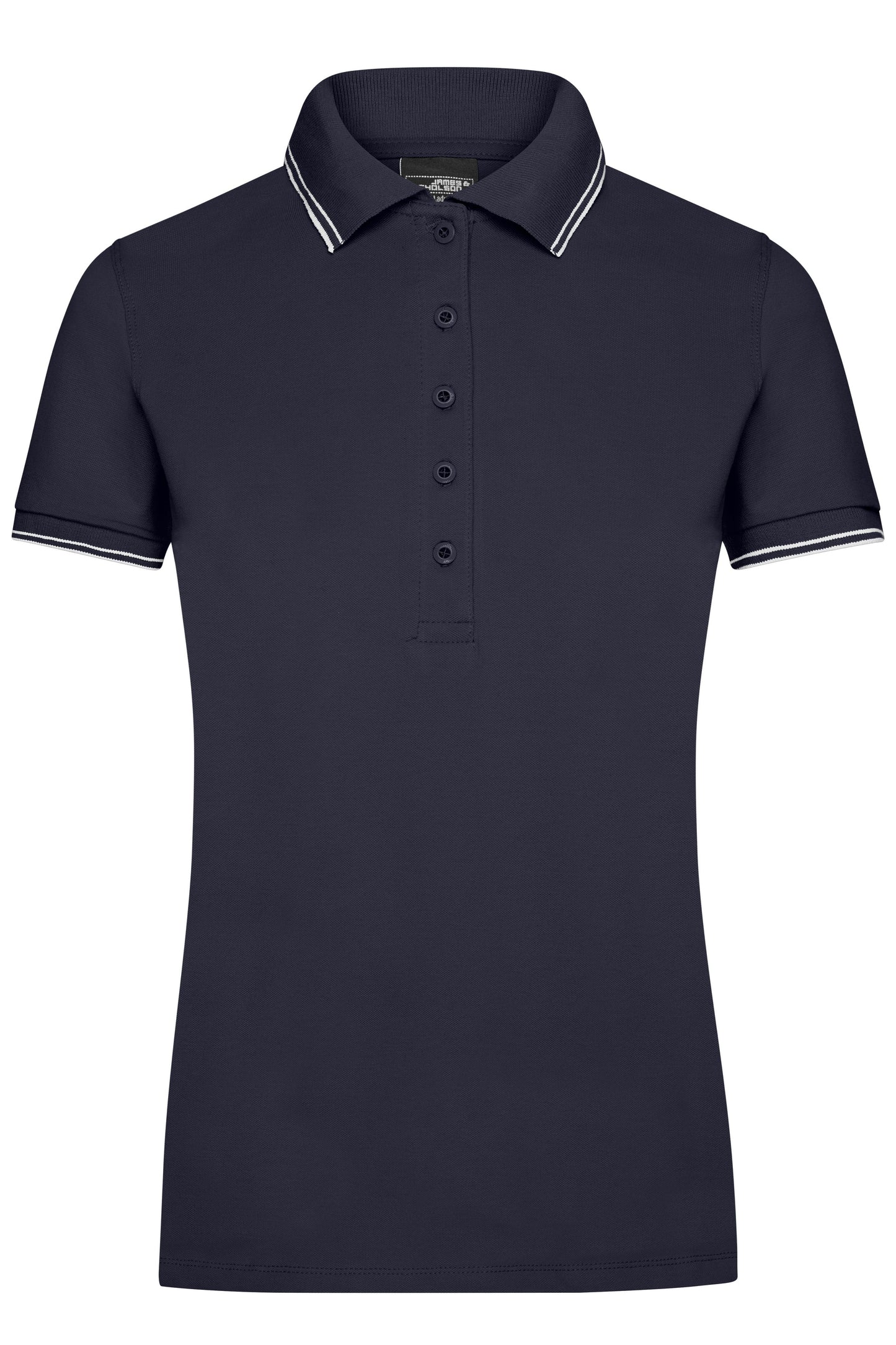 JN985 - Ladies' Polo in navy/white Größe S von Daiber