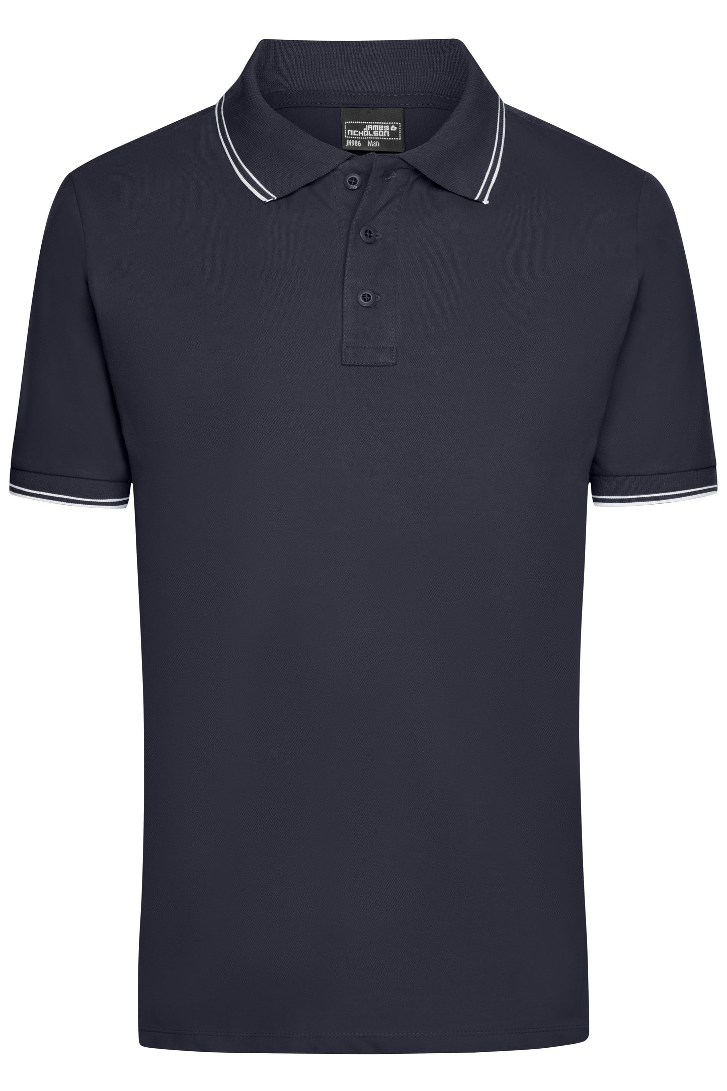 JN986 - Men's Polo in navy/white Größe S von Daiber