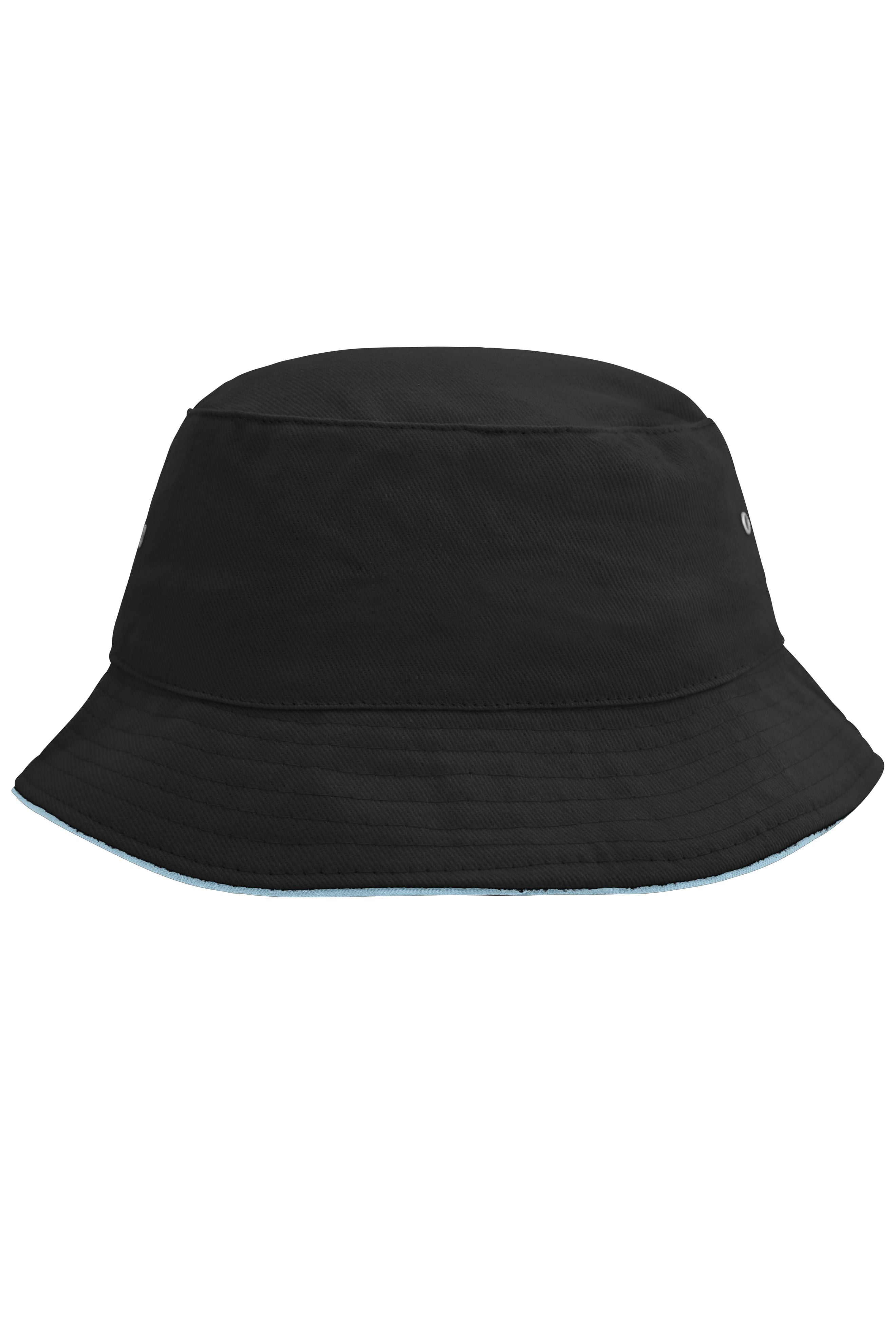 MB012 - Fisherman Piping Hat in black/mint Größe S/M von Daiber