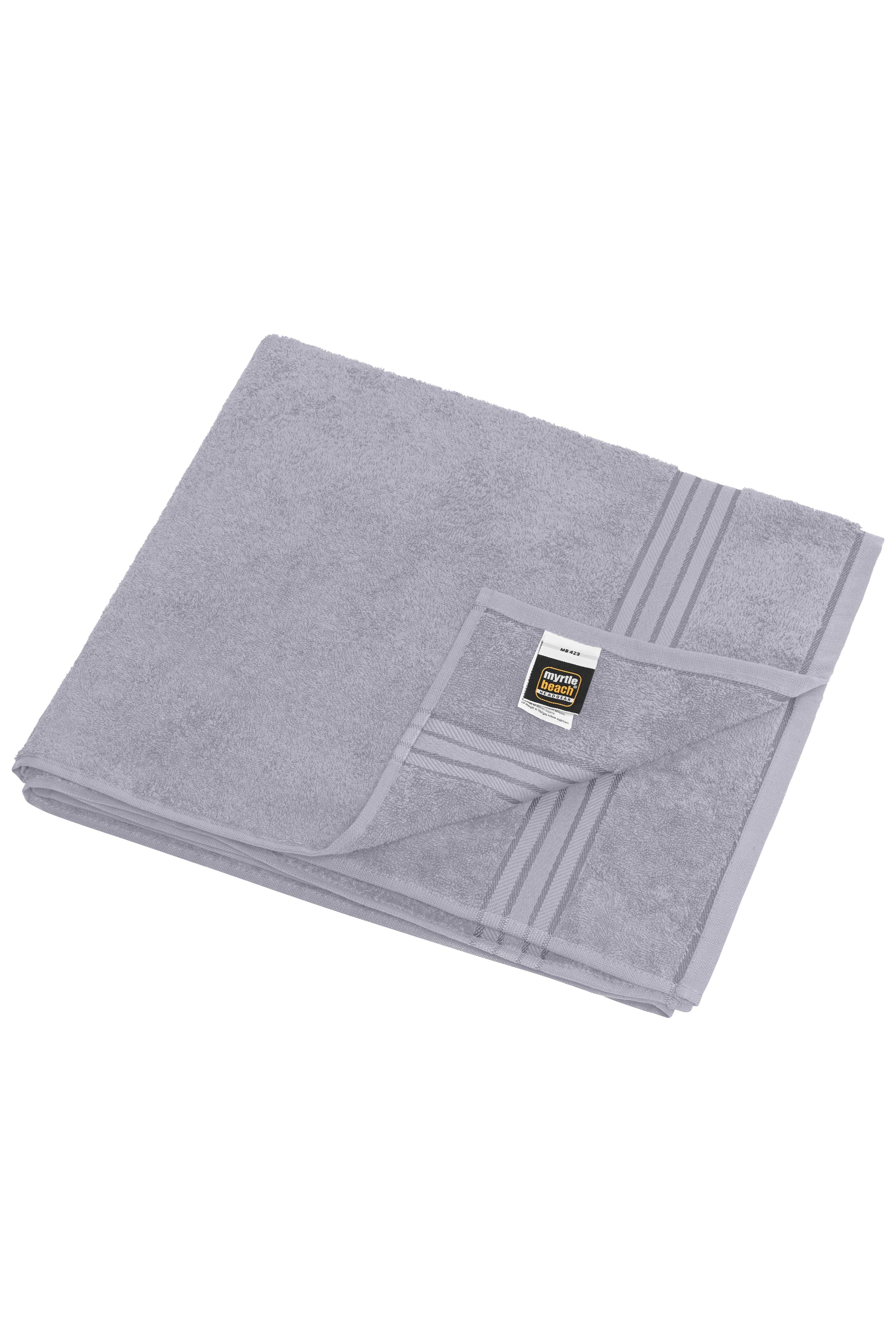 MB423 - Sauna Sheet in light-grey Größe one size von Daiber