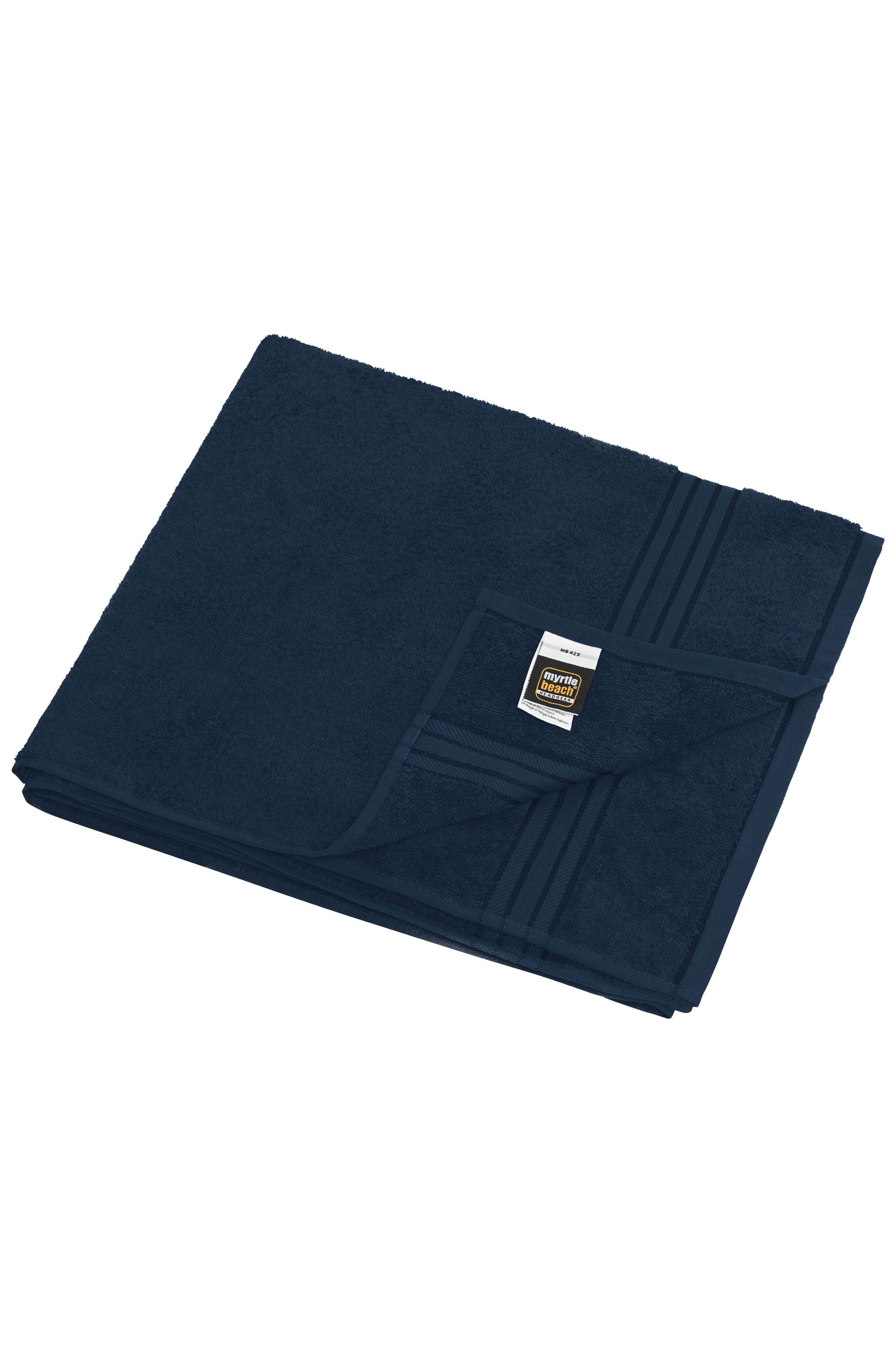 MB423 - Sauna Sheet in navy Größe one size von Daiber