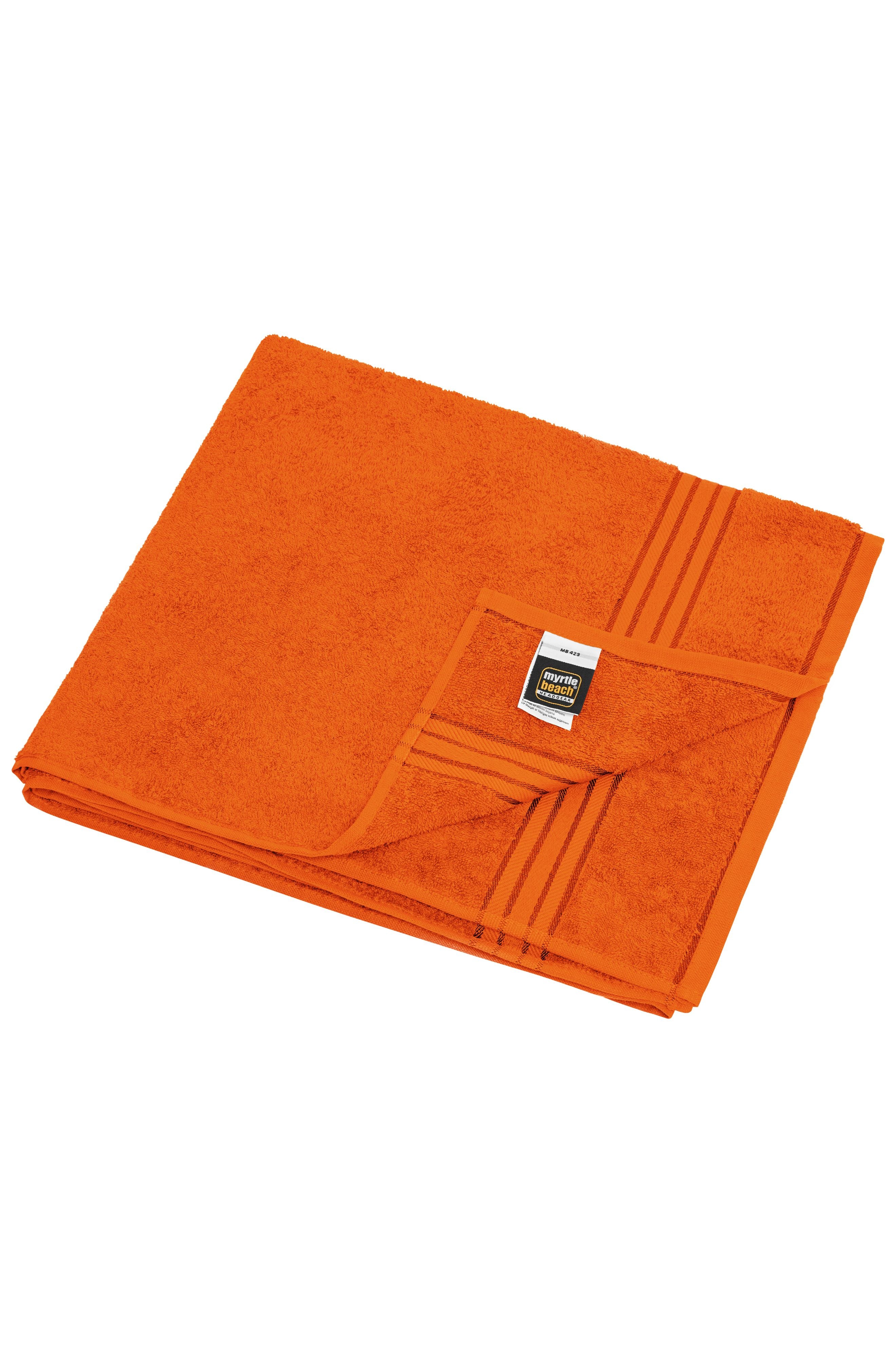 MB423 - Sauna Sheet in orange Größe one size von Daiber