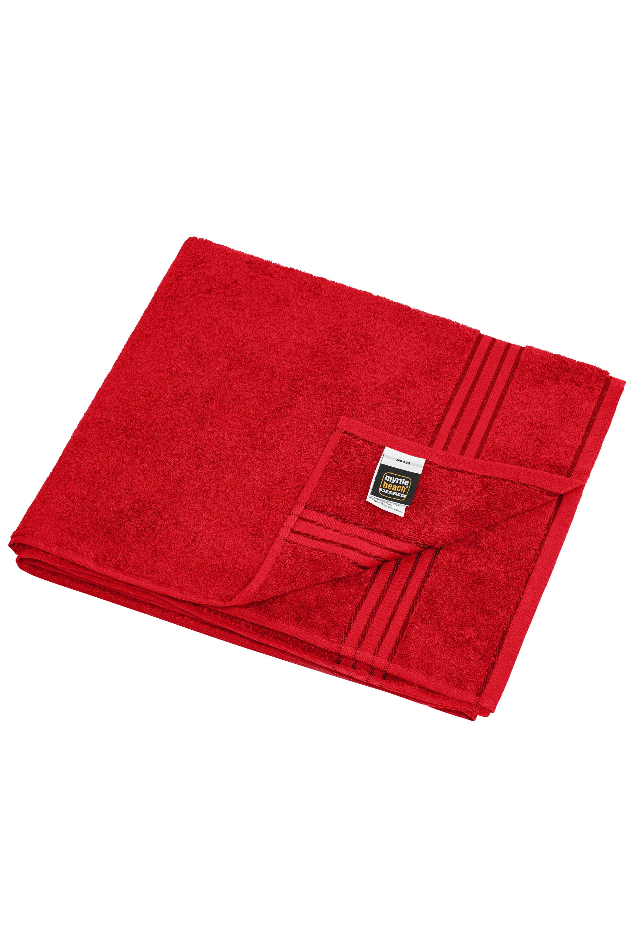 MB423 - Sauna Sheet in red Größe one size von Daiber