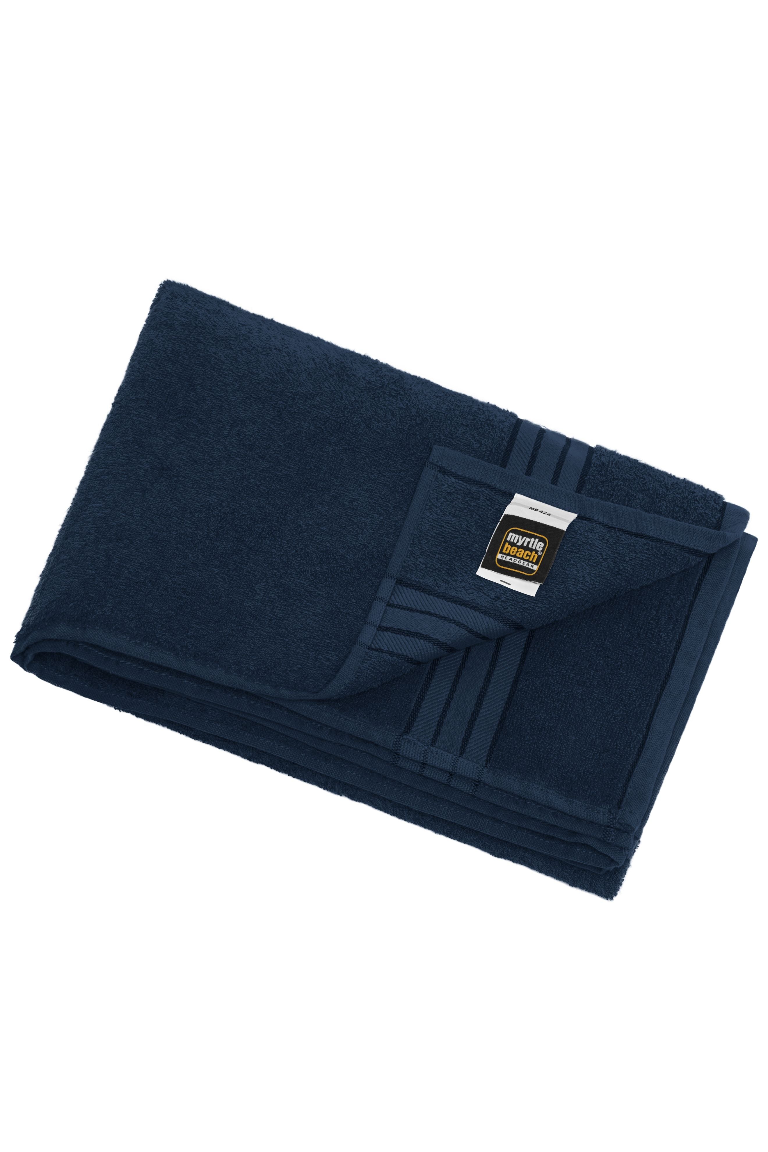 MB424 - Bath Sheet in navy Größe one size von Daiber