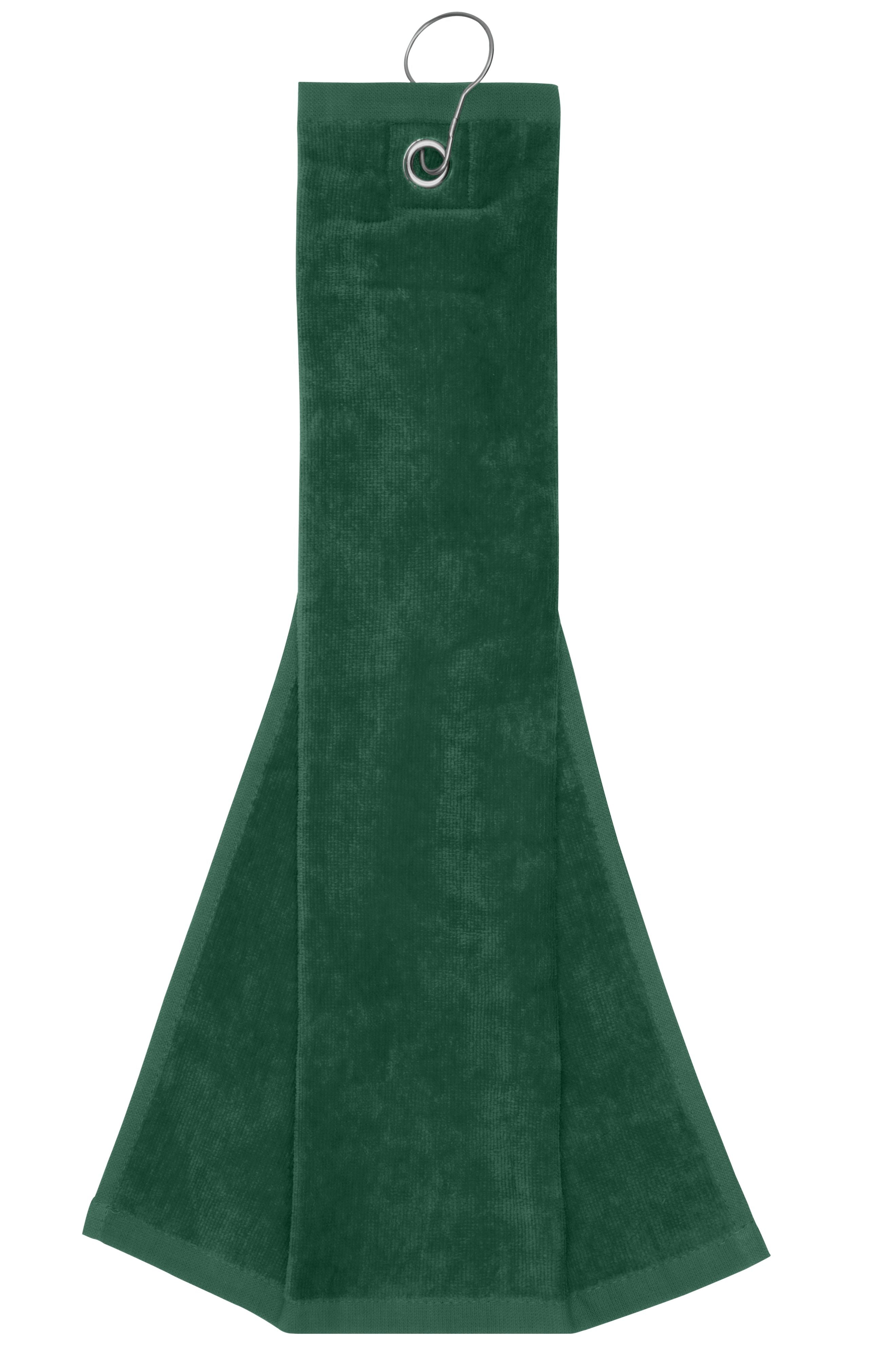 MB432 - Golf Towel in dark-green Größe one size von Daiber