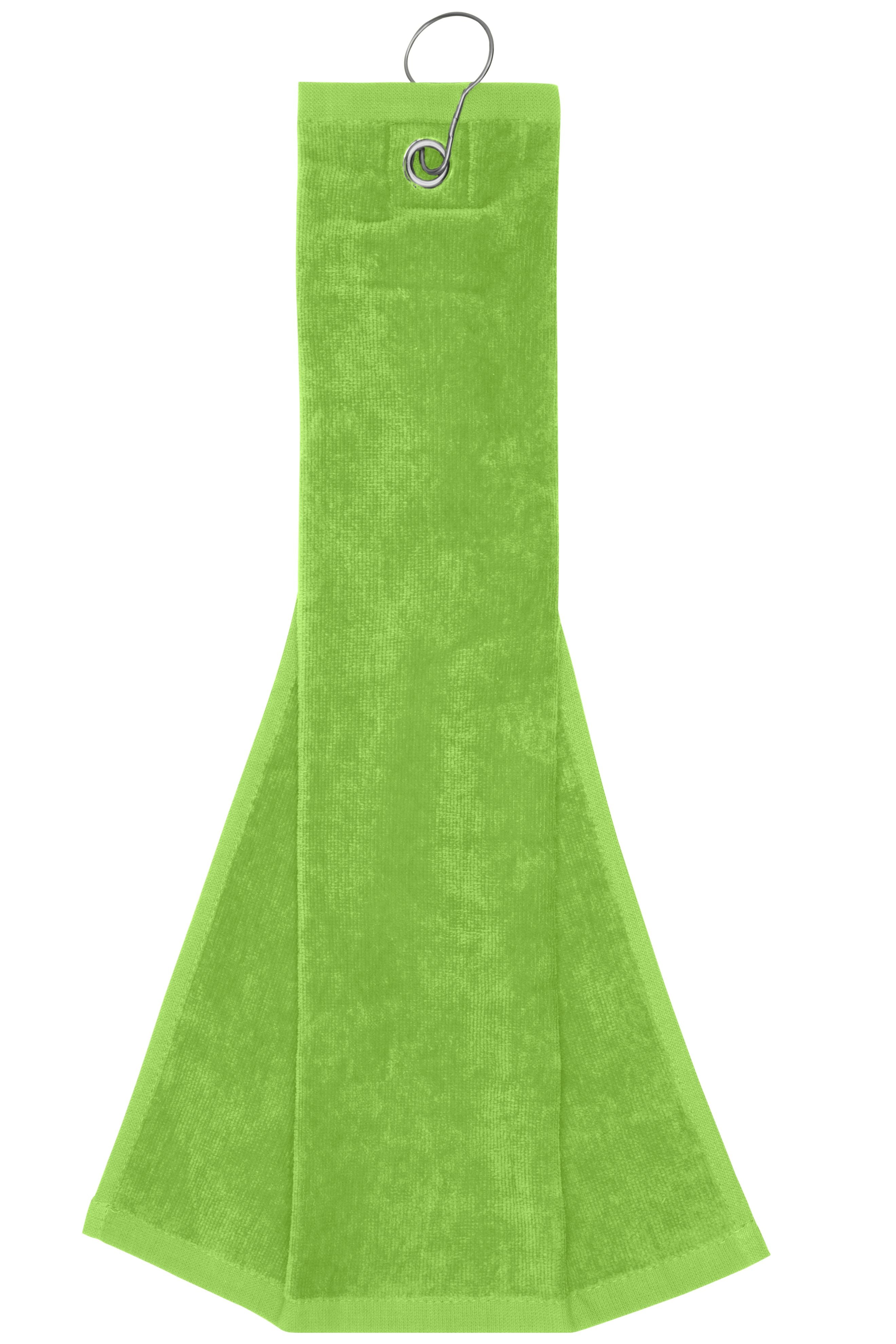 MB432 - Golf Towel in lime-green Größe one size von Daiber