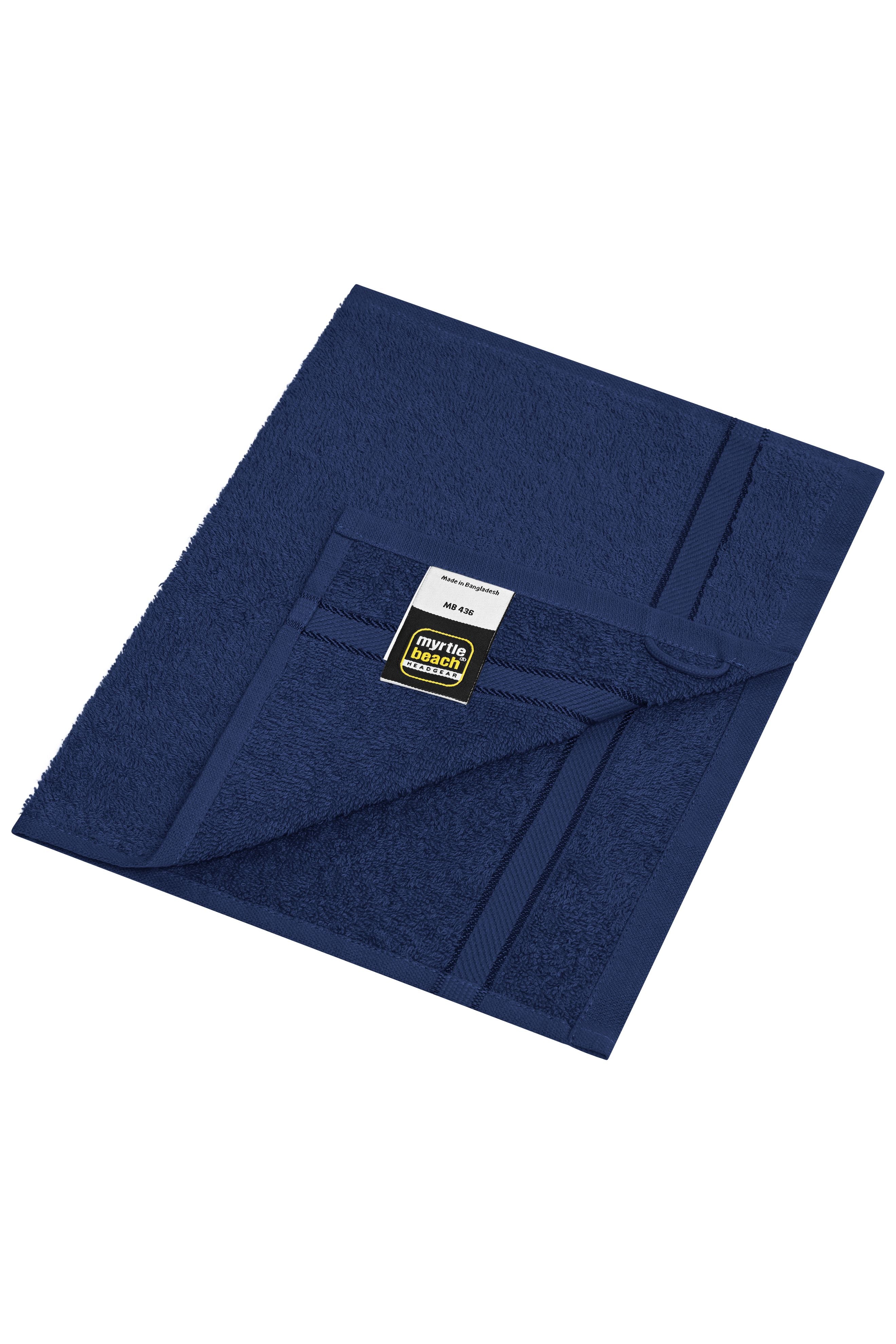 MB436 - Guest Towel in navy Größe 30 x 50 cm von Daiber