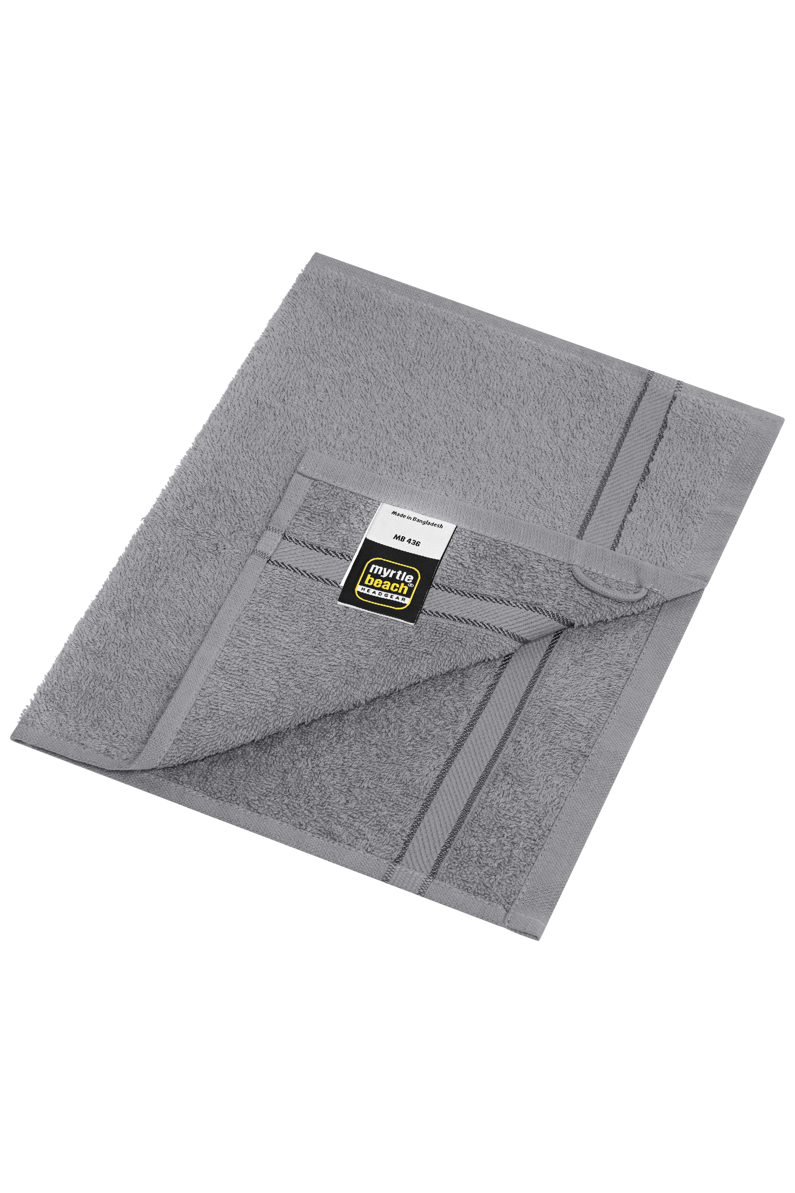 MB436 - Guest Towel in silver Größe 30 x 50 cm von Daiber