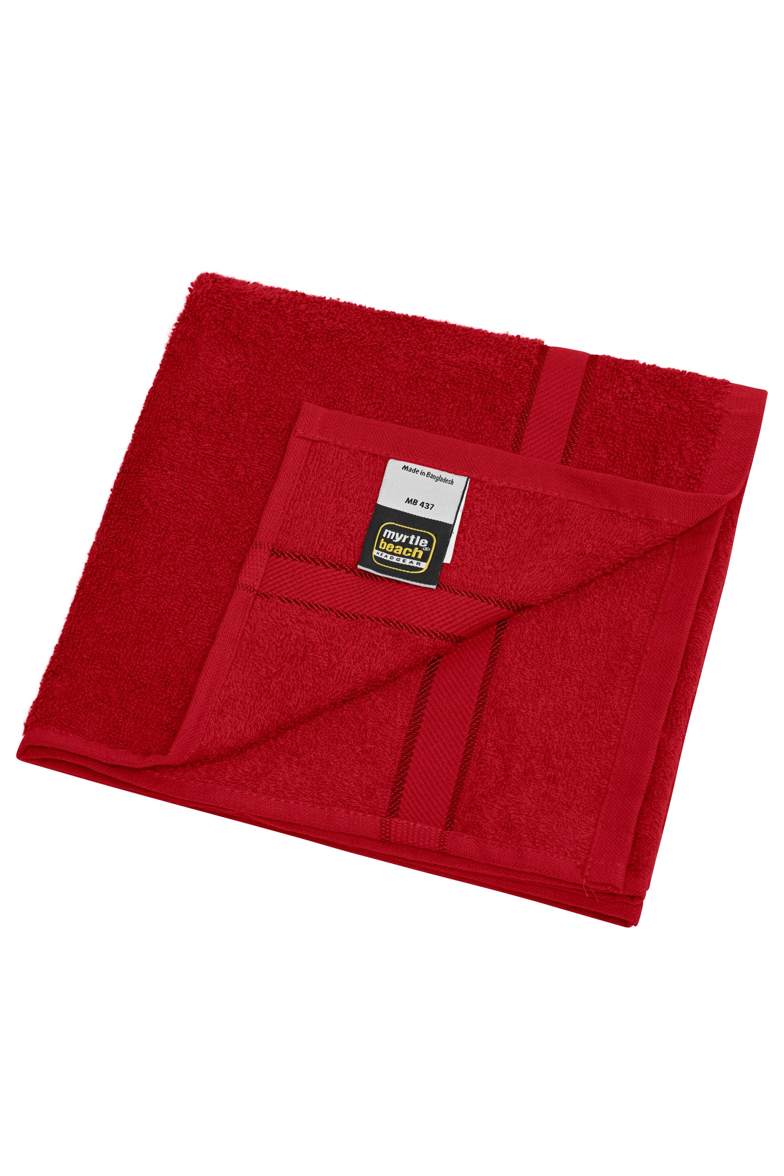 MB437 - Hand Towel in orient-red Größe 50 x 100 cm von Daiber
