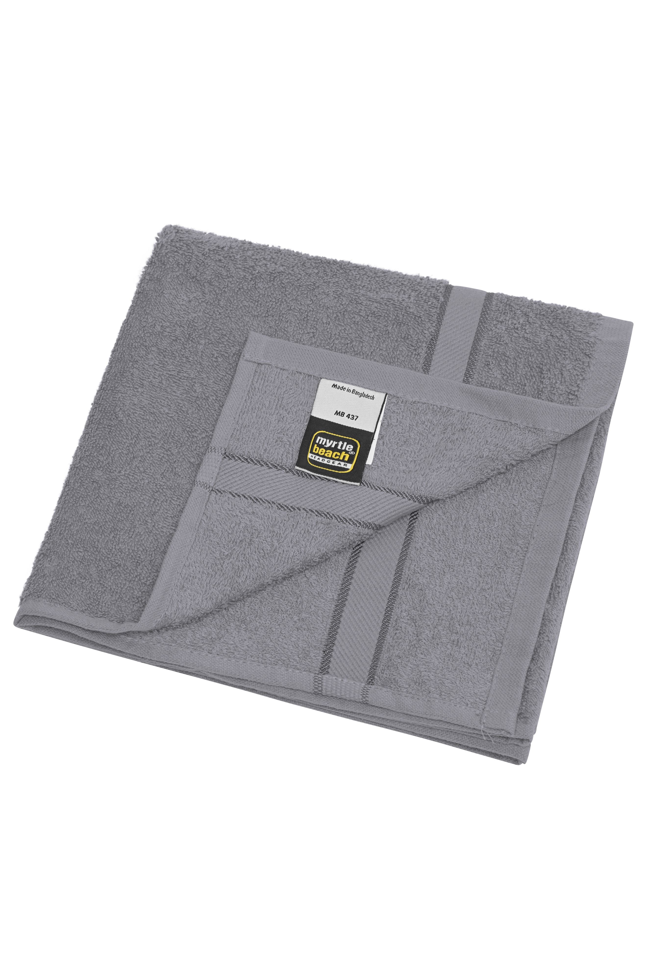 MB437 - Hand Towel in silver Größe 50 x 100 cm von Daiber