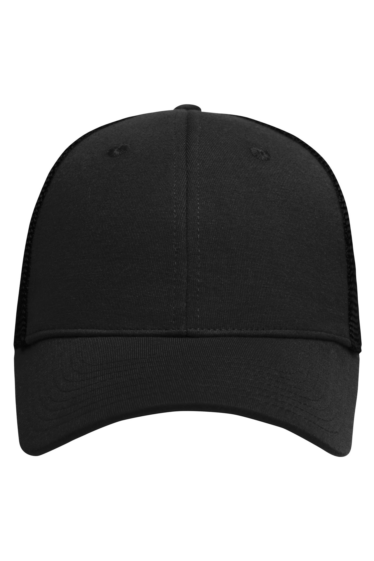 MB6215 - 6 Panel Elastic Fit Mesh Cap in black/black Größe S/M von Daiber