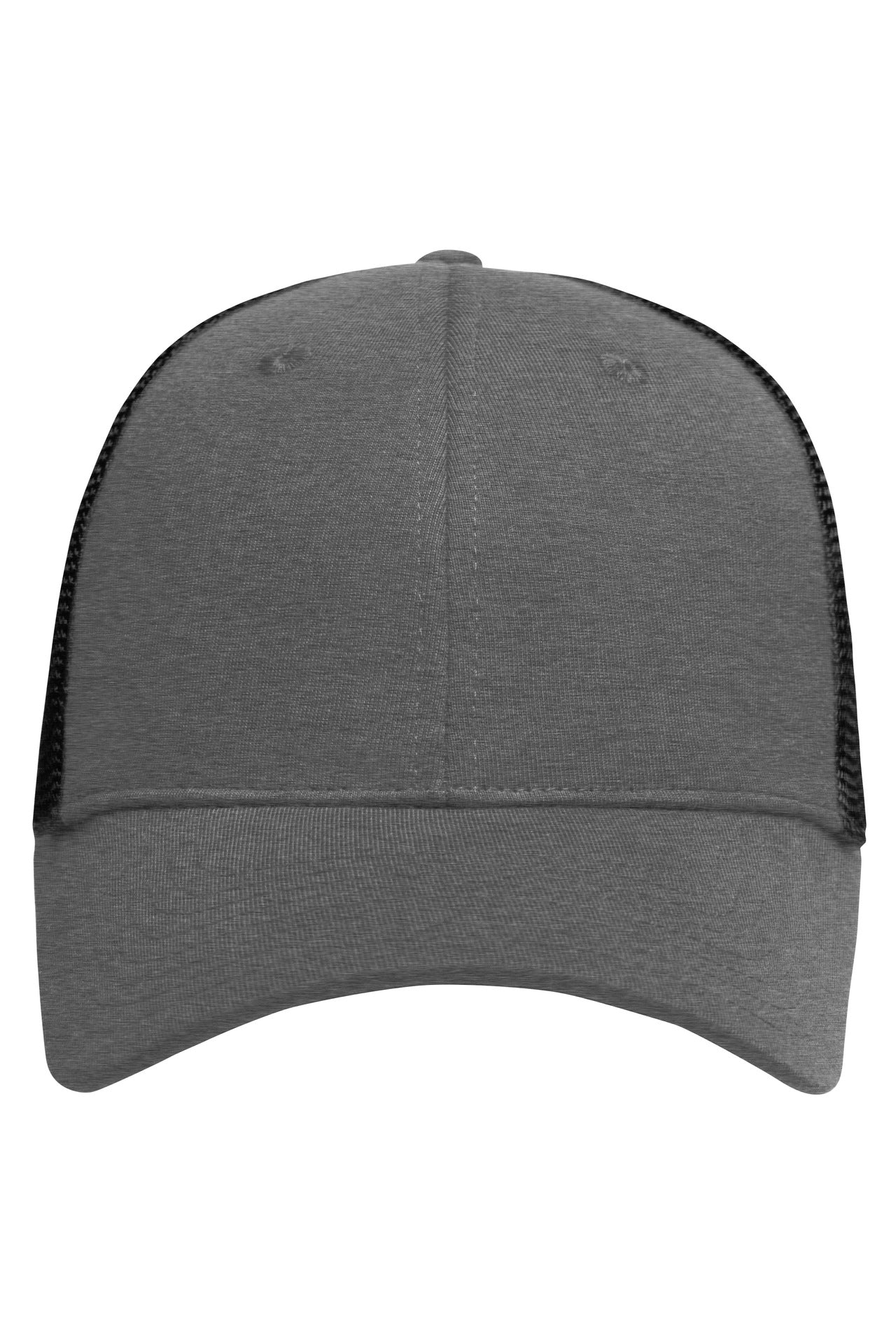 MB6215 - 6 Panel Elastic Fit Mesh Cap in dark-grey-melange/black Größe S/M von Daiber