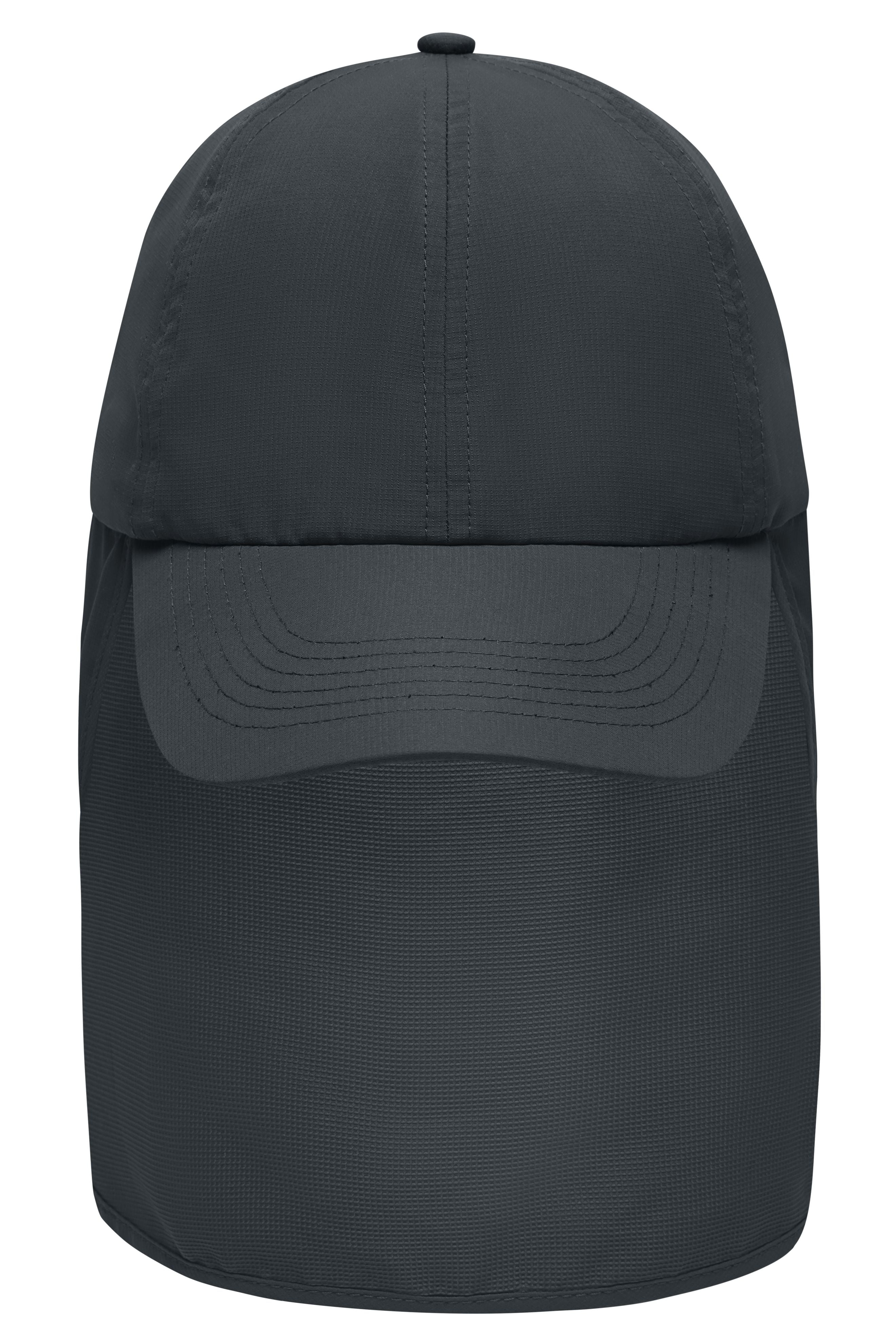 MB6243 - 6 Panel Cap with Neck Guard in carbon Größe one size von Daiber