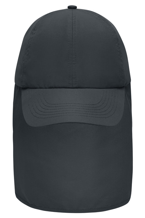 MB6243 - 6 Panel Cap with Neck Guard in carbon Größe one size von Daiber