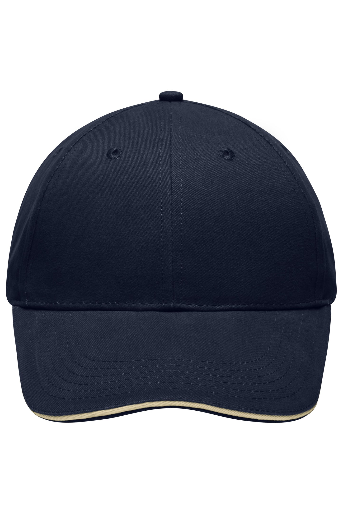 MB6541 - Light Brushed Sandwich Cap in navy/beige Größe one size von Daiber