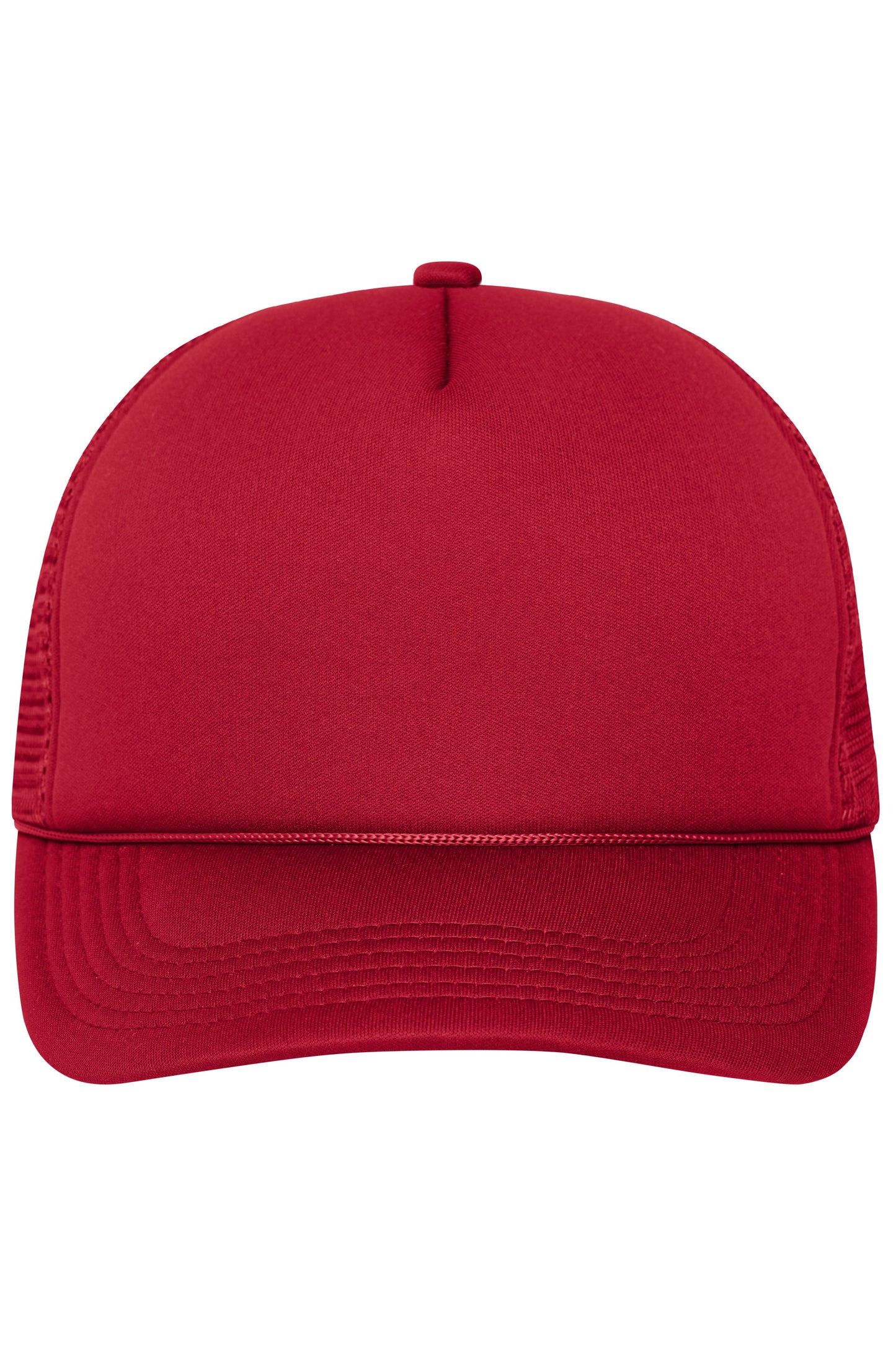 MB6550 - 5 Panel Retro Mesh Cap in red/red Größe one size von Daiber