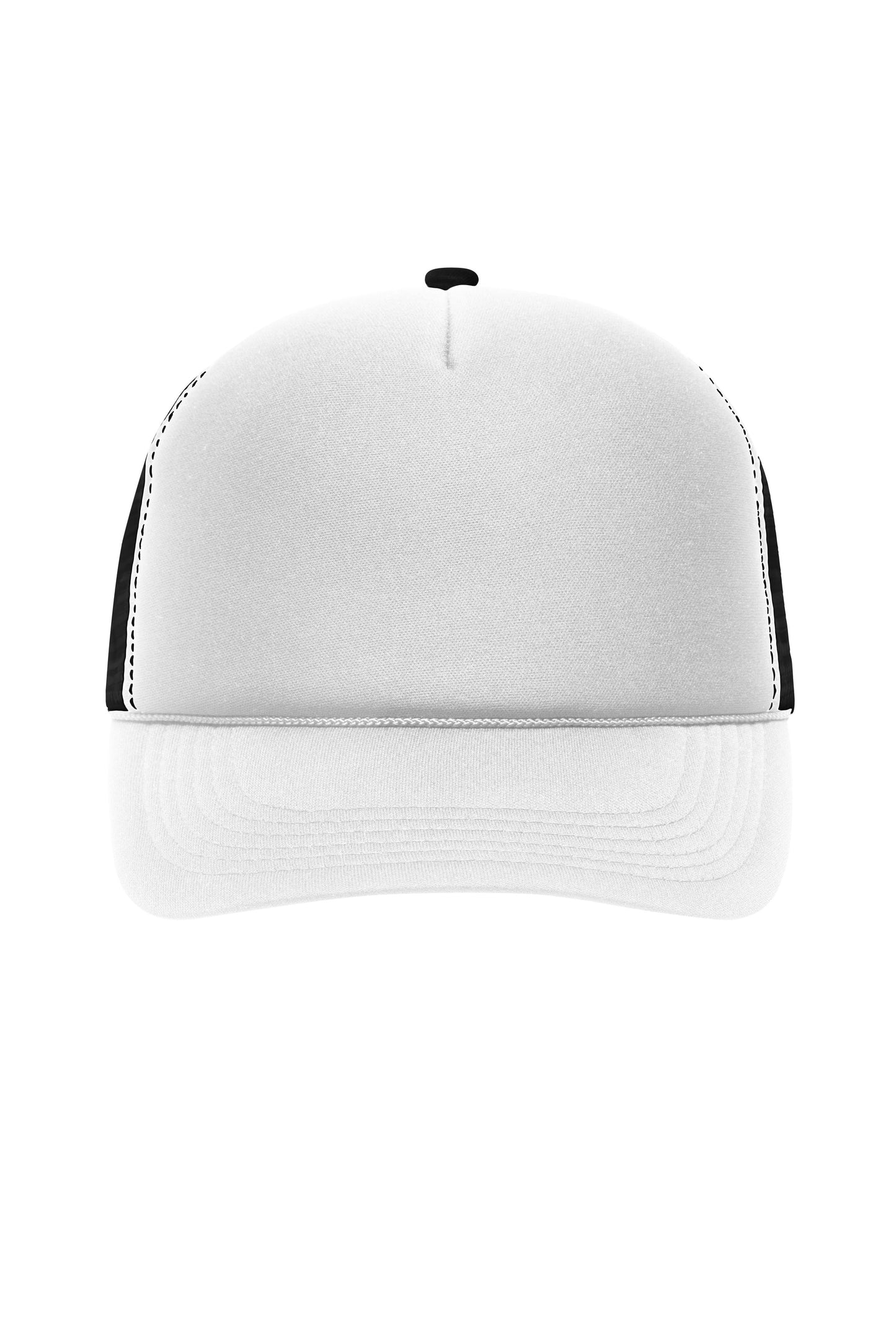 MB6550 - 5 Panel Retro Mesh Cap in white/black Größe one size von Daiber