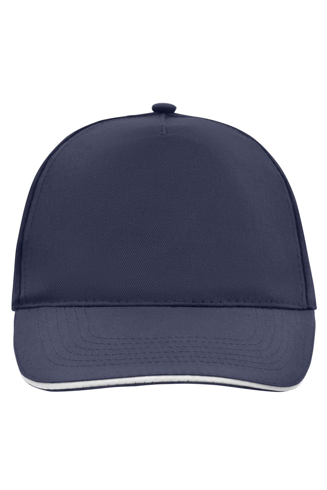 MB6552 - 5 Panel Promo Sandwich Cap in navy/white Größe one size von Daiber