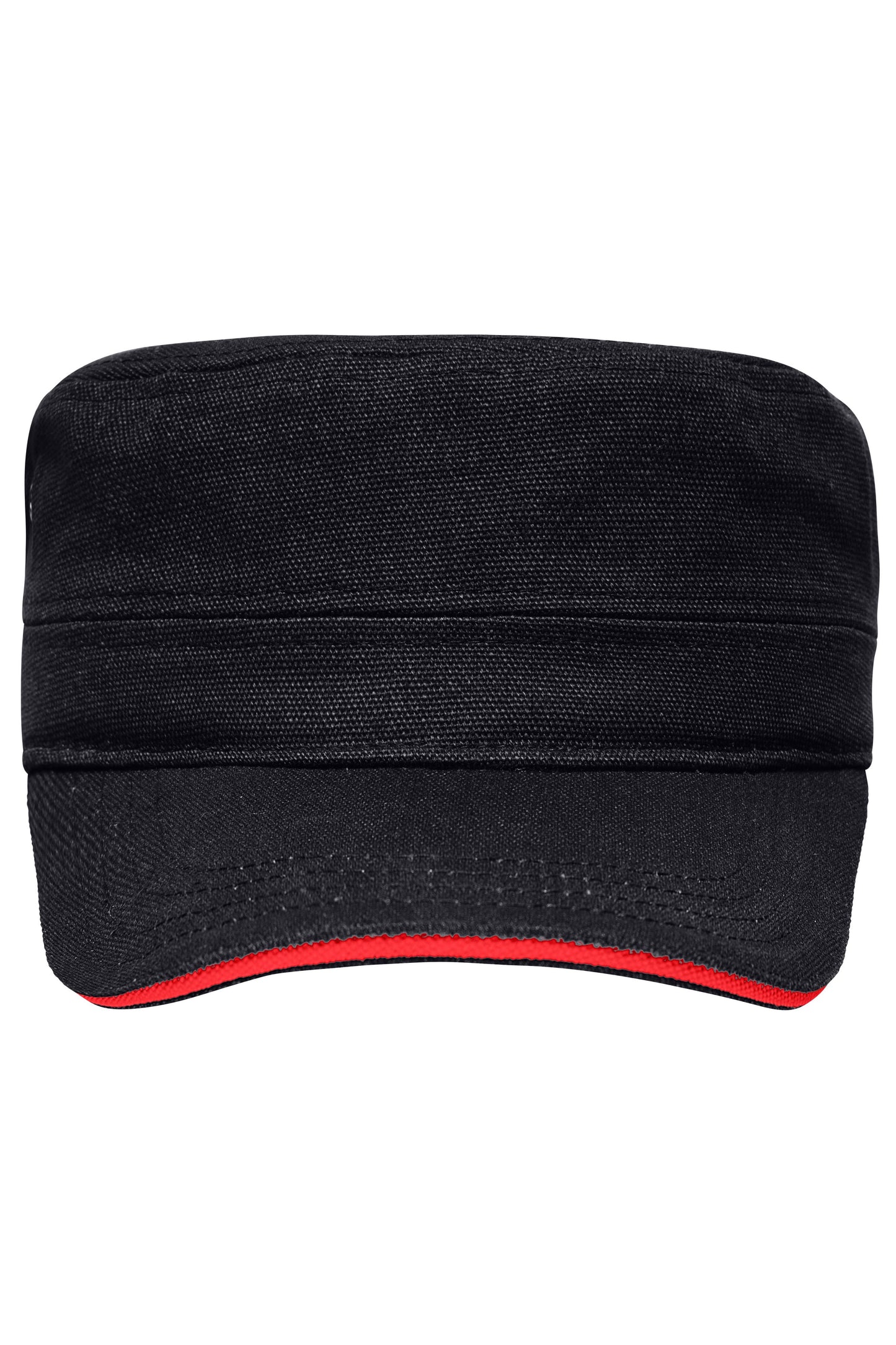 MB6555 - Military Sandwich Cap in black/red Größe one size von Daiber