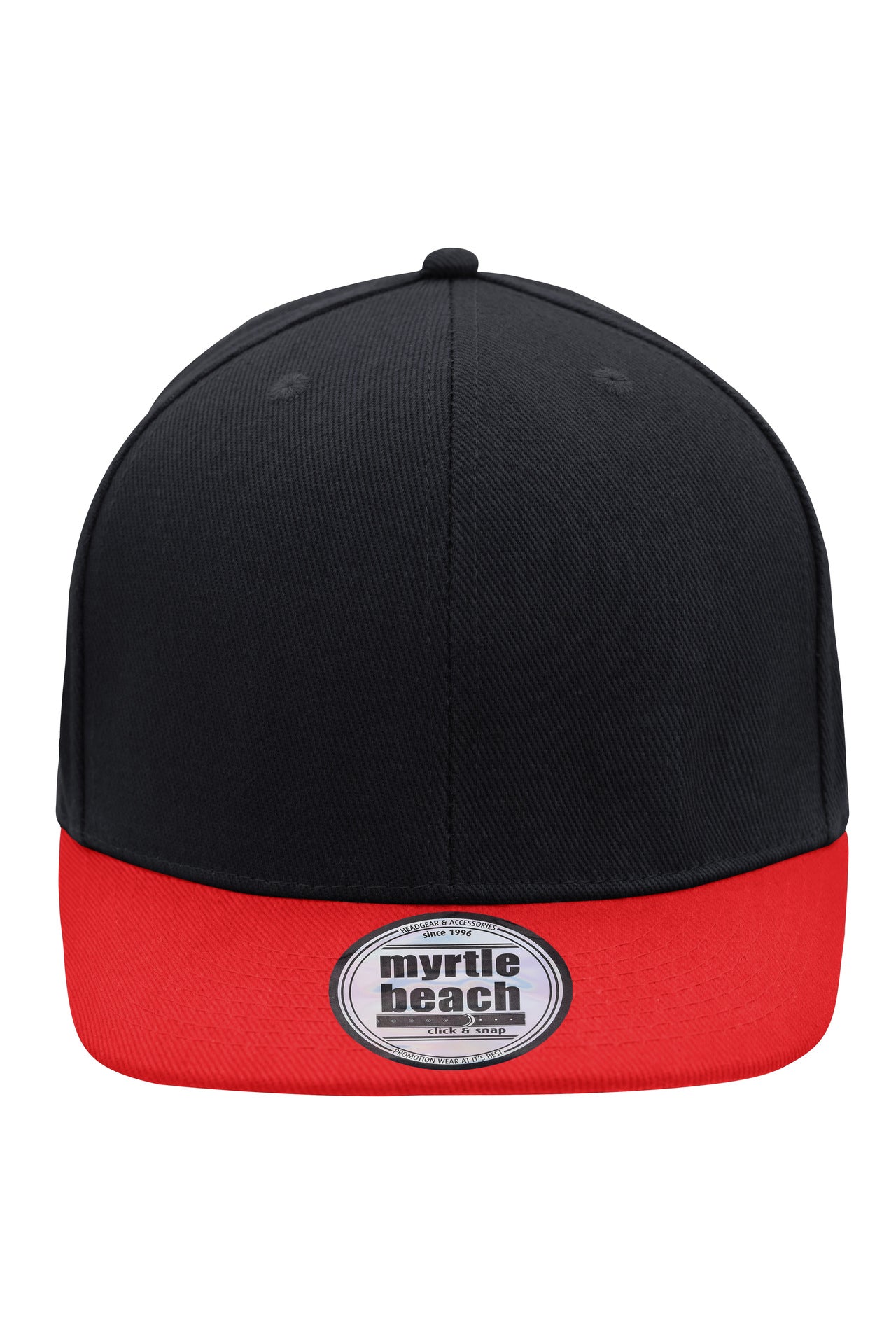 MB6634 - 6 Panel Pro Cap Style in black/red Größe one size von Daiber
