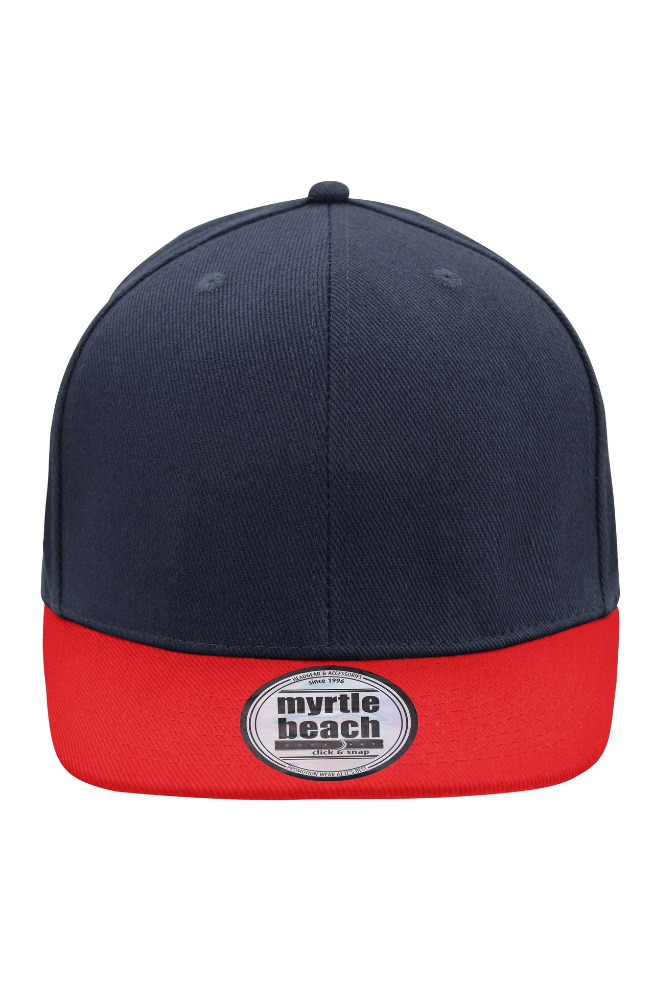 MB6634 - 6 Panel Pro Cap Style in navy/red Größe one size von Daiber