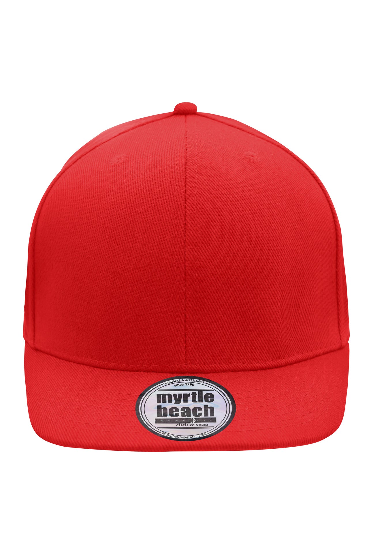 MB6634 - 6 Panel Pro Cap Style in red/red Größe one size von Daiber