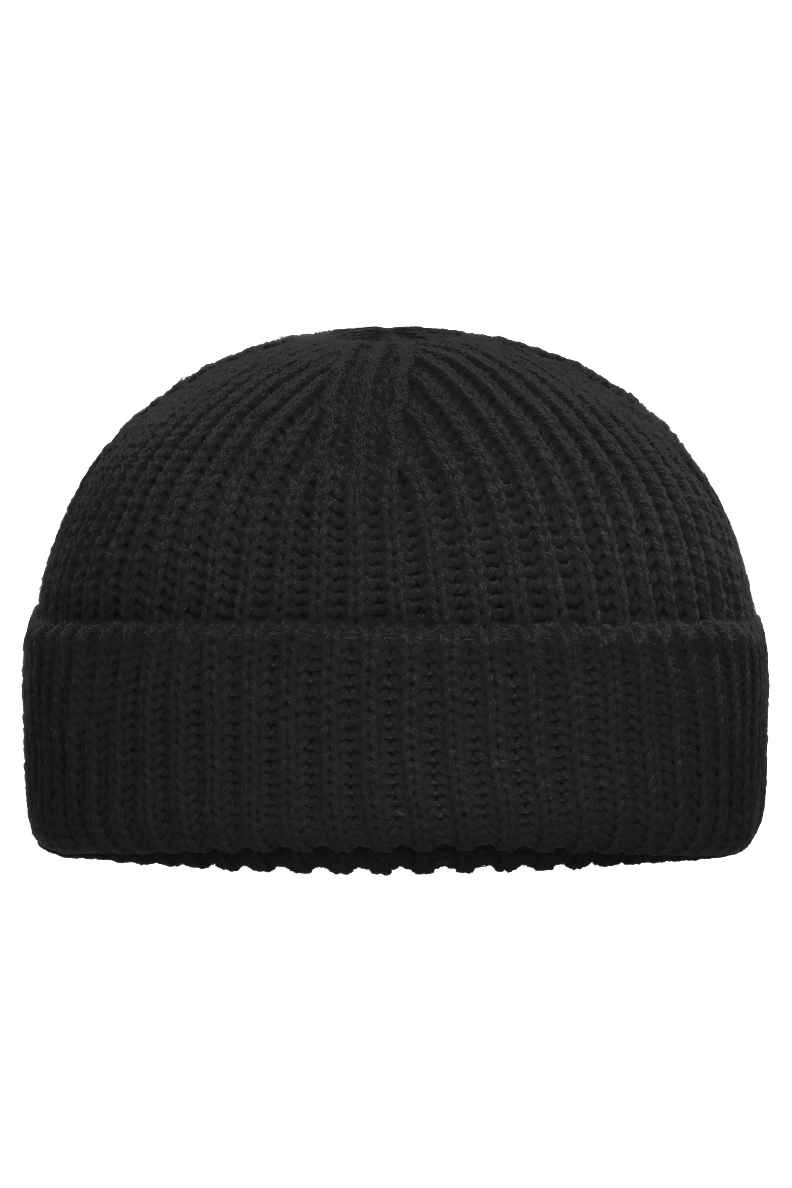 MB7408 - Fisherman Beanie in black Größe one size von Daiber