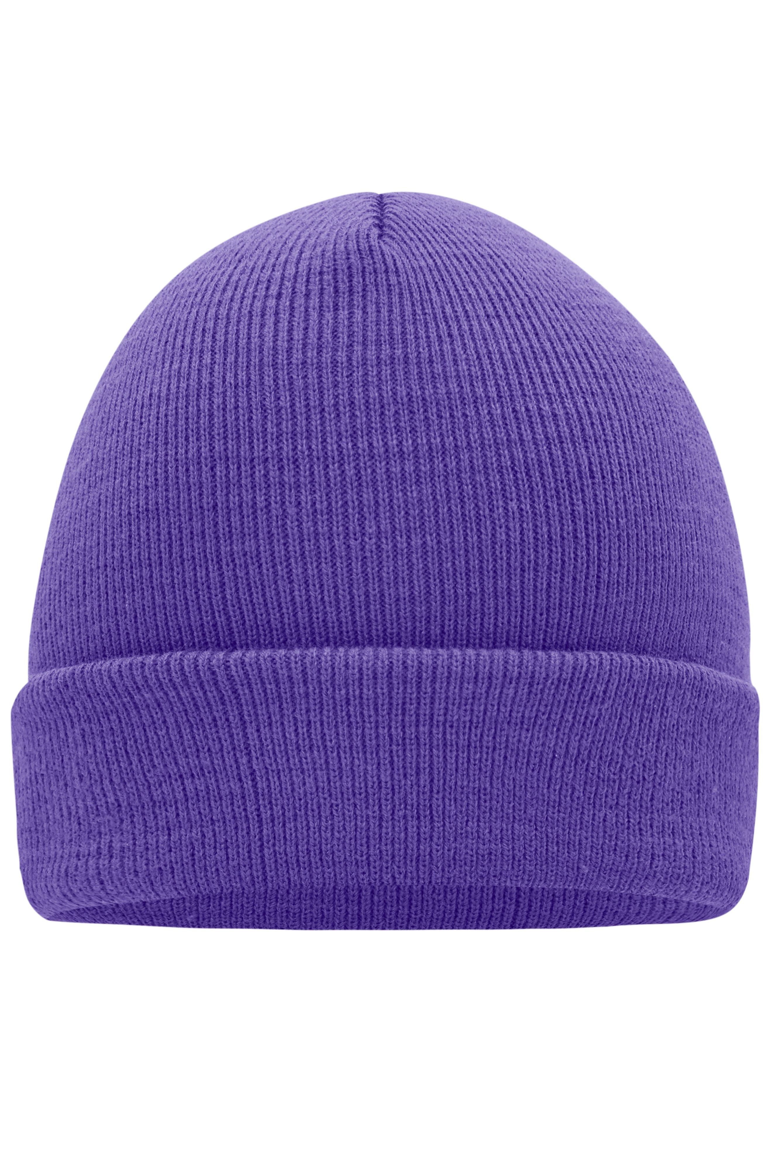 MB7500 - Knitted Cap in dark-purple Größe one size von Daiber