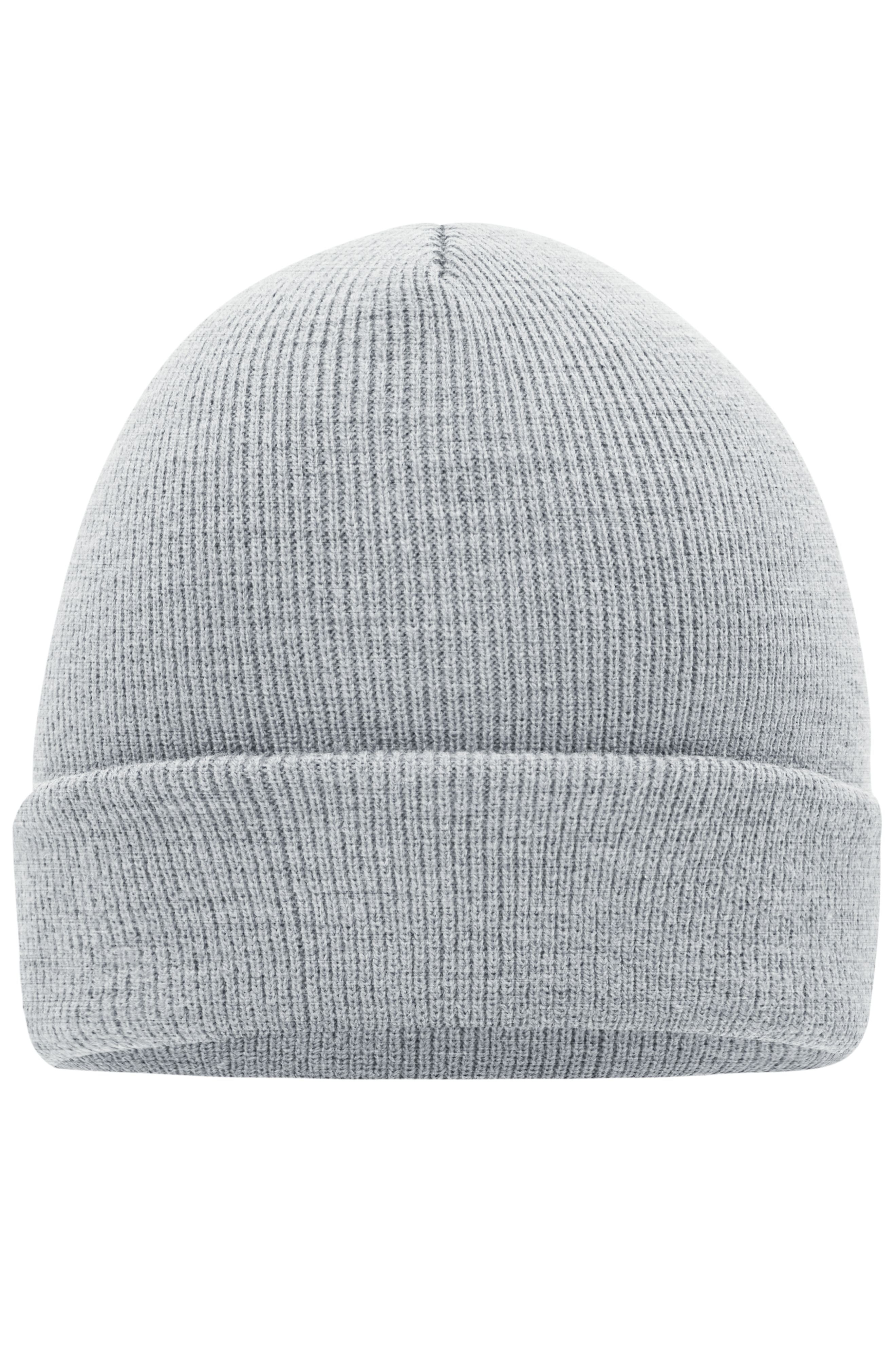 MB7500 - Knitted Cap in light-grey-melange Größe one size von Daiber